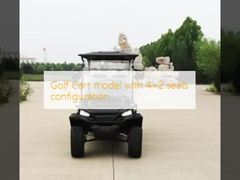 Modèle de voiturette de golf avec configuration 4+2 places